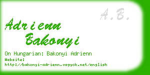 adrienn bakonyi business card